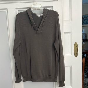 Calvin Klein Two button knit hoodie